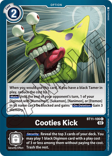 Cooties Kick [BT11-106] [Dimensional Phase] Foil