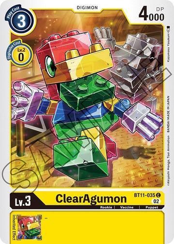 ClearAgumon [BT11-035] [Dimensional Phase] Foil