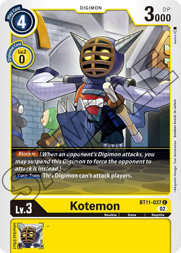 Kotemon [BT11-037] [Dimensional Phase] Foil