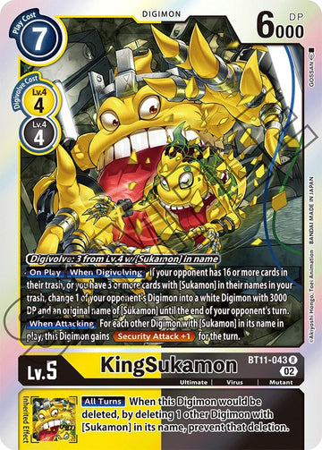 KingSukamon [BT11-043] [Dimensional Phase] Foil