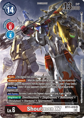 Shoutmon X7 (Alternate Art) [BT11-019] [Dimensional Phase] Foil