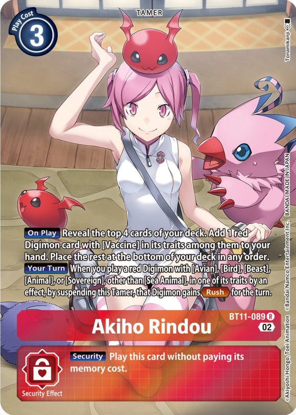 Akiho Rindou (Alternate Art) [BT11-089 R] [Dimensional Phase] Foil