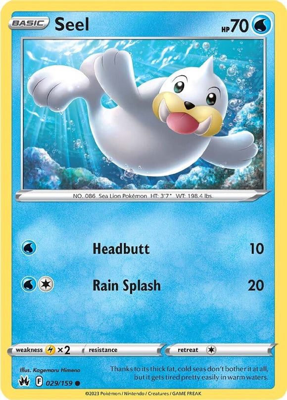Seel [029/159] [Crown Zenith] Reverse Holofoil