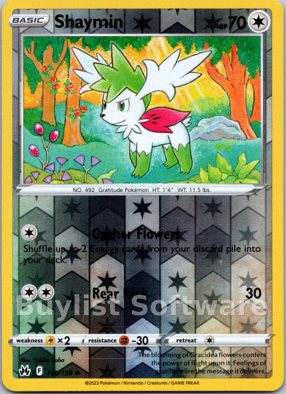 Shaymin [115/159] [Crown Zenith] Reverse Holofoil
