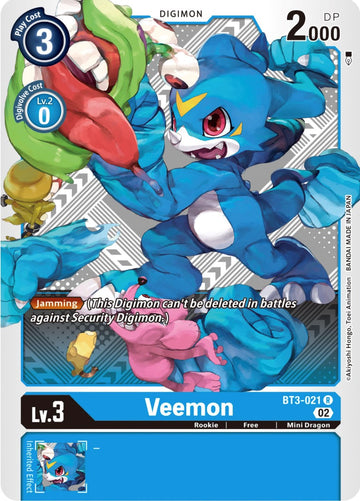 Veemon - BT3-021 (Winner Pack Dimensional Phase) [BT3-021 R] [Release Special Booster 1.5]