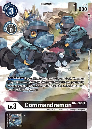 Commandramon (Alternate Art) [BT4-063] [Dimensional Phase] Foil