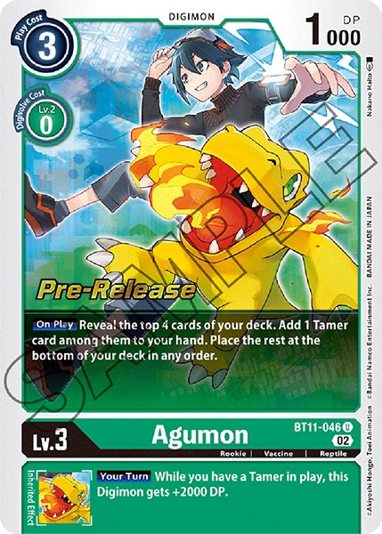 Agumon [BT11-046 U] [Dimensional Phase Pre-Release Cards] Foil