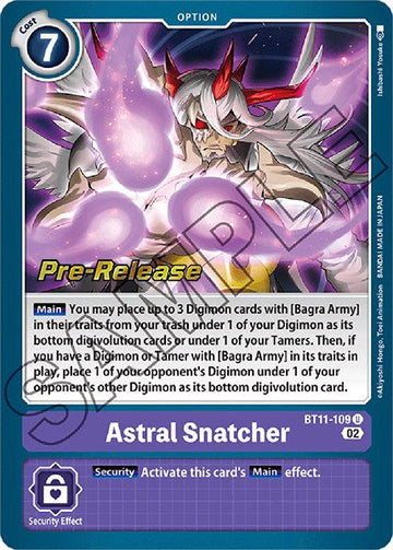 Astral Snatcher [BT11-109 U] [Dimensional Phase Pre-Release Cards] Foil