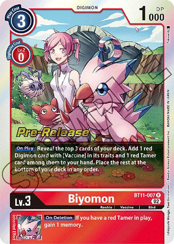 Biyomon [BT11-007 R] [Dimensional Phase Pre-Release Cards] Foil