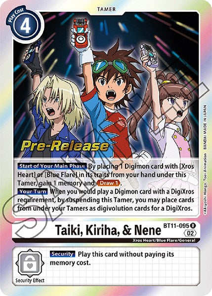 Taiki, Kiriha, & Nene [BT11-095] [Dimensional Phase Pre-Release Cards] Foil