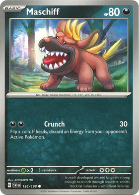 Maschiff [136/198] [Scarlet & Violet Base Set] Reverse Holofoil