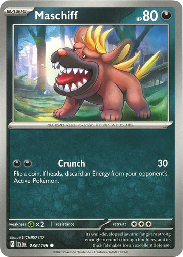 Maschiff [136/198] [Scarlet & Violet Base Set] Reverse Holofoil