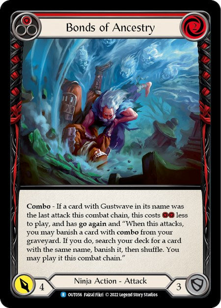 Bonds of Ancestry (Red) [OUT056] [Outsiders] Rainbow Foil
