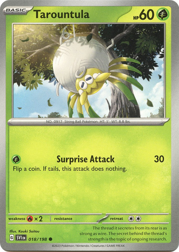 Tarountula [018/198] [Scarlet & Violet Base Set] Reverse Holofoil