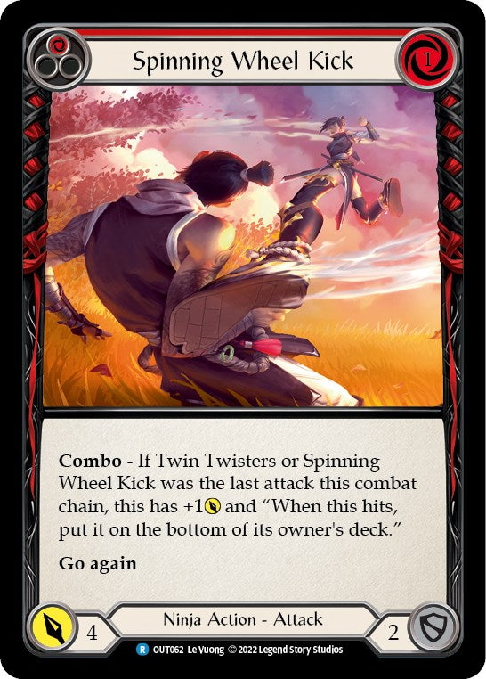 Spinning Wheel Kick (Red) [OUT062] [Outsiders] Rainbow Foil