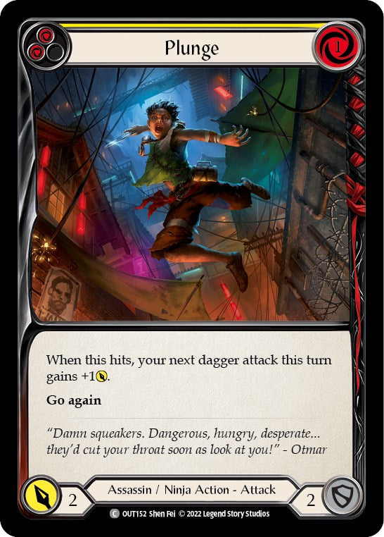 Plunge (Yellow) [OUT152] [Outsiders] Rainbow Foil