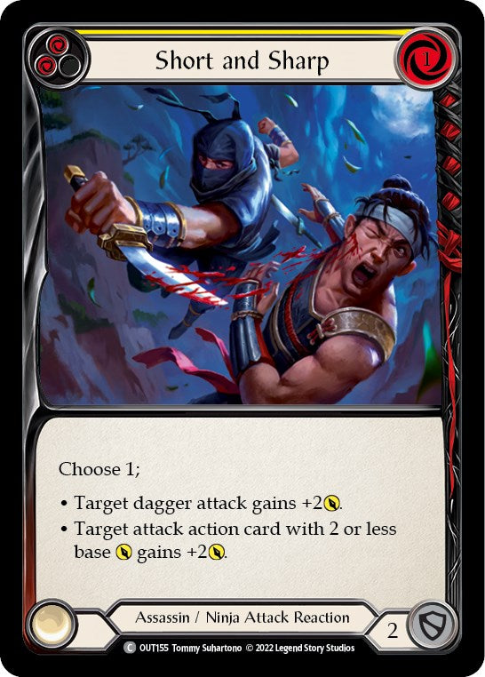 Short and Sharp (Yellow) [OUT155] [Outsiders] Rainbow Foil