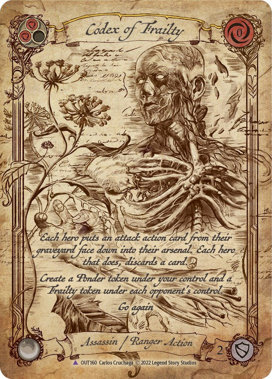 Codex of Frailty (Marvel) [OUT160] [Outsiders] Cold Foil