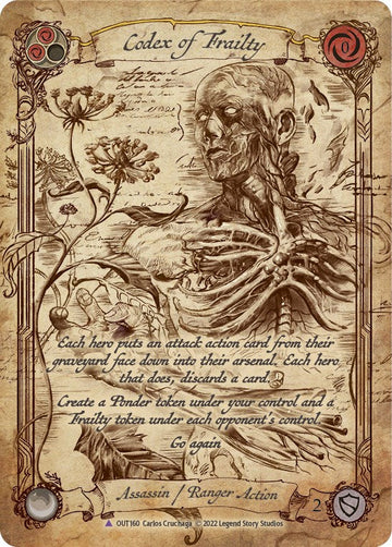 Codex of Frailty (Marvel) [OUT160] [Outsiders] Cold Foil