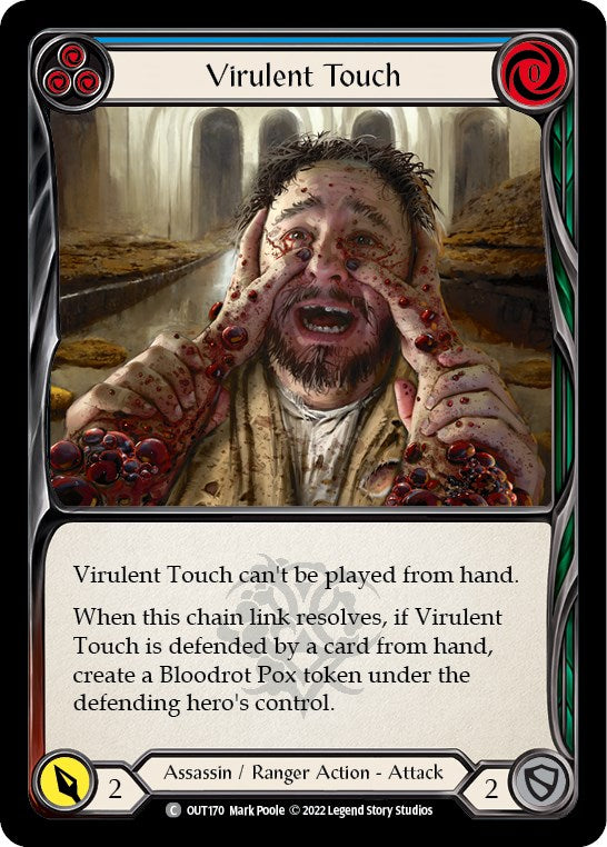 Virulent Touch (Blue) [OUT170] [Outsiders] Rainbow Foil