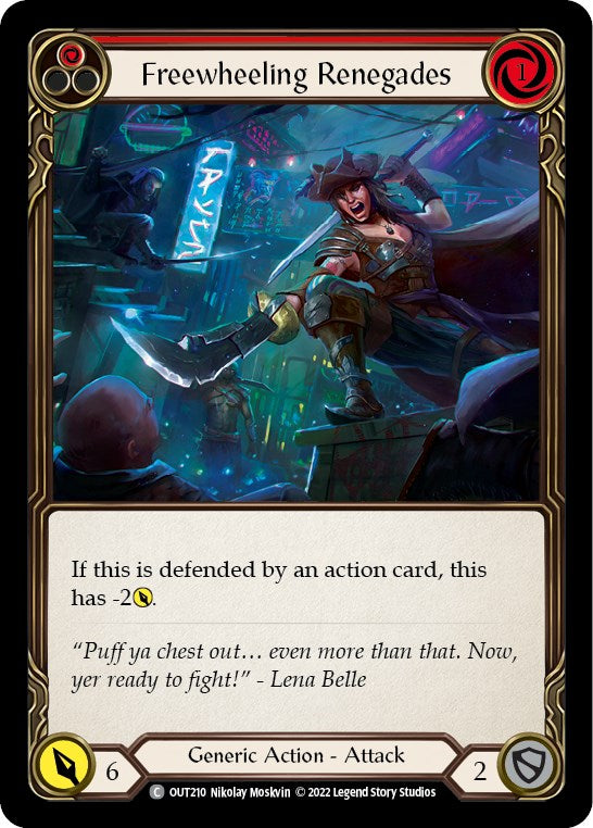 Freewheeling Renegades (Red) [OUT210] [Outsiders] Rainbow Foil