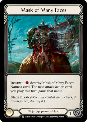 Mask of Many Faces [OUT049] [Outsiders] Rainbow Foil