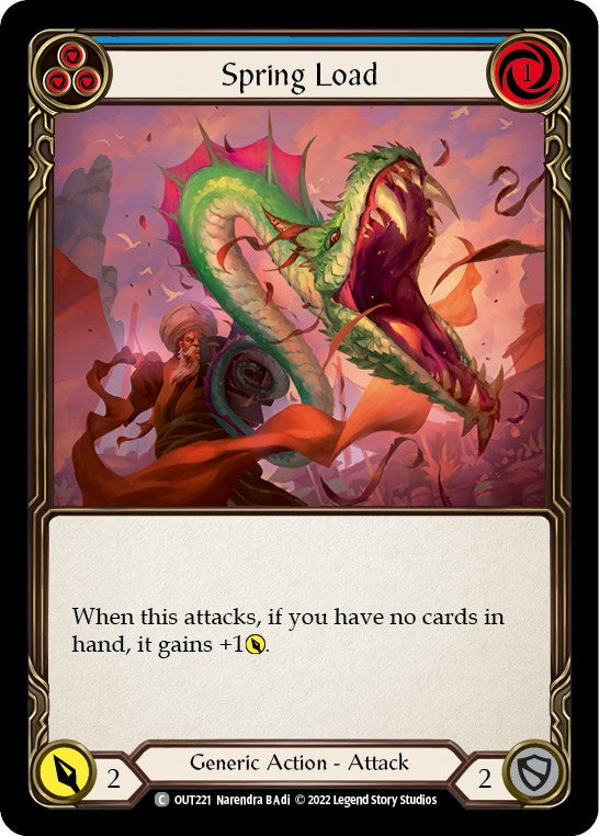 Spring Load (Blue) [OUT221] [Outsiders] Rainbow Foil