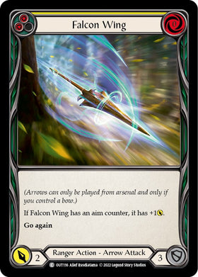 Falcon Wing (Yellow) [OUT116] [Outsiders] Rainbow Foil