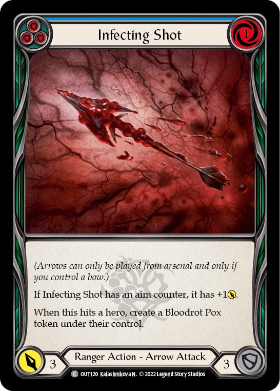 Infecting Shot (Blue) [OUT120] [Outsiders] Rainbow Foil
