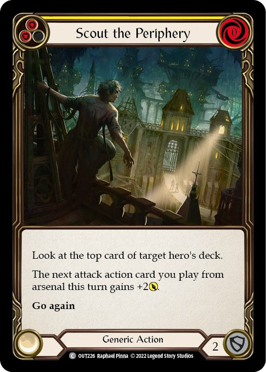 Scout the Periphery (Yellow) [OUT226] [Outsiders] Rainbow Foil