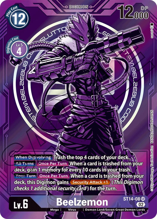 Beelzemon (Alternate Art) [ST14-08] [Starter Deck 14: Beelzemon Advanced Deck Set] Foil