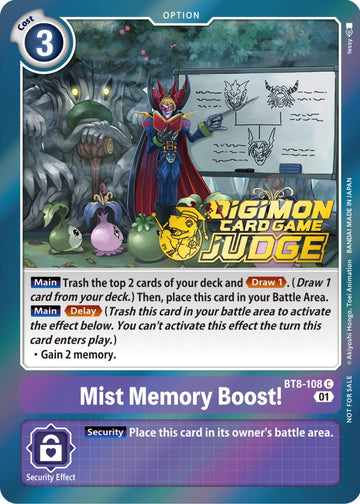 Mist Memory Boost! (Judge Pack 3) [BT8-108] [New Awakening] Foil