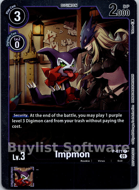Impmon (Limited Card Pack) [P-071] [Digimon Promotion Cards] Foil