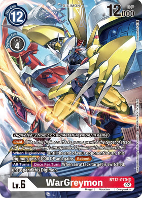 WarGreymon (Alternate Art) [BT12-070] [Across Time] Foil