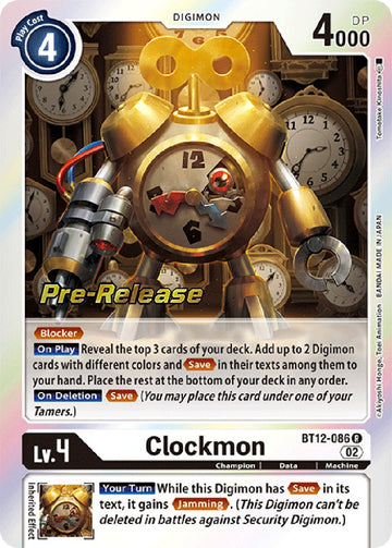 Clockmon [BT12-086] [Across Time Pre-Release Cards] Foil