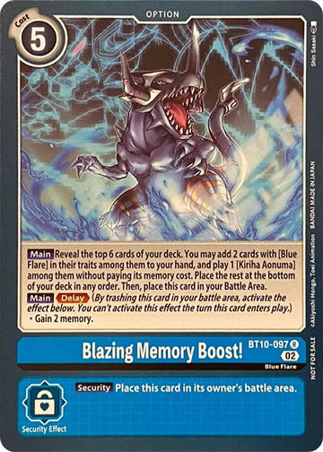 Blazing Memory Boost! [BT10-097 R] [Revision Pack Cards]
