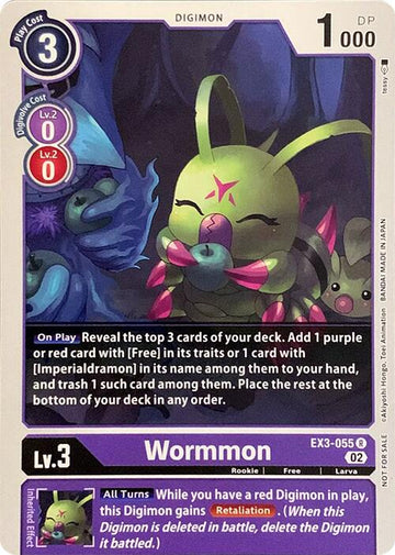 Wormmon [EX3-055 R] [Revision Pack Cards]