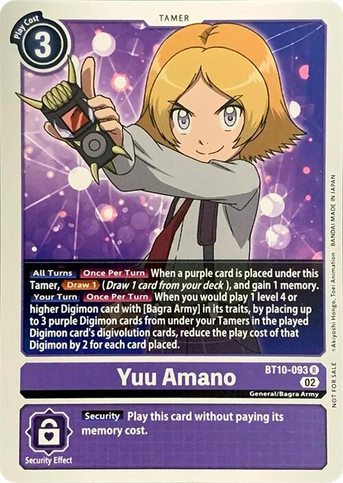 Yuu Amano [BT10-093 R] [Revision Pack Cards]