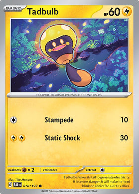 Tadbulb [078/193] [Paldea Evolved] Reverse Holofoil