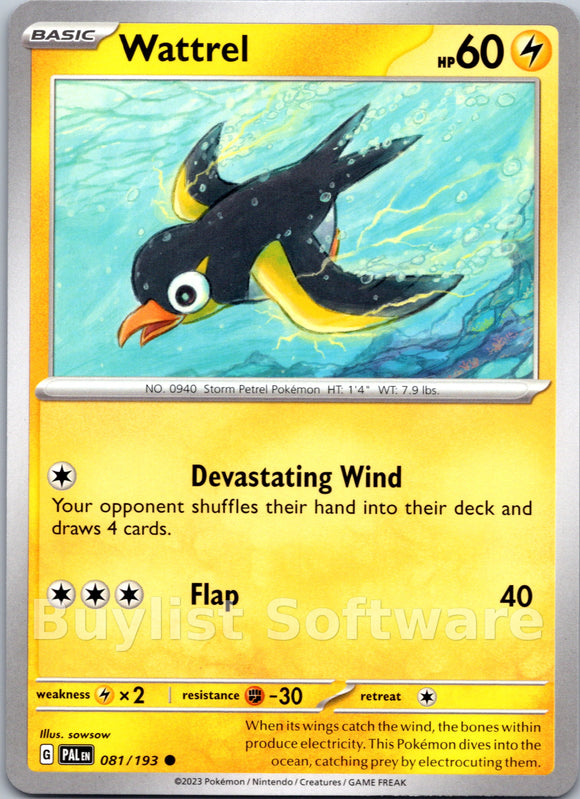 Wattrel [081/193] [Paldea Evolved]