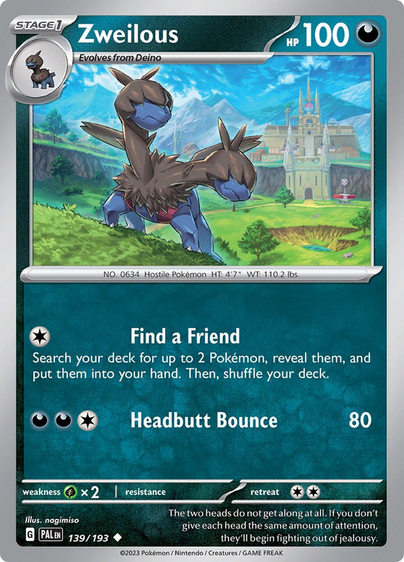 Zweilous [139/193] [Paldea Evolved]