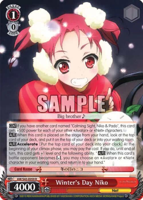 4d91944a-0b46-47fa-bea9-fb030e9bcfeb | ws-aw/s43-e059-r-nf-acceworlinfiburs-rar-nm | Winter's Day Niko