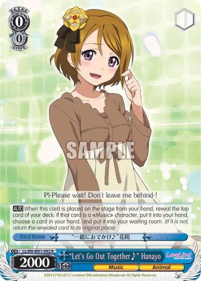 4d91944a-0b46-47fa-bea9-fb030e9bcfeb | ws-ll/en-w01-092-r-nf-lovelivedx-rar-nm | "Let's Go Out Together~" Hanayo
