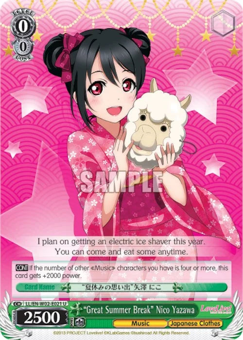 4d91944a-0b46-47fa-bea9-fb030e9bcfeb | ws-ll/en-w02-e021-u-nf-lovelivedxvol2-unc-nm | "Great Summer Break" Nico Yazawa