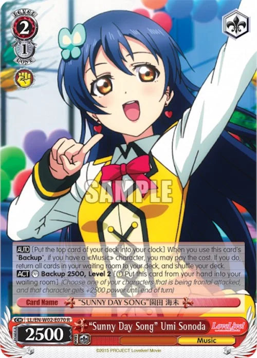 4d91944a-0b46-47fa-bea9-fb030e9bcfeb | ws-ll/en-w02-e070-r-nf-lovelivedxvol2-rar-nm | "Sunny Day Song" Umi Sonoda