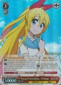 4d91944a-0b46-47fa-bea9-fb030e9bcfeb | ws-nk/w30-e051r-rrr-nf-nisefalslove-r-tri-nm | Deep Friendship, Chitoge (RRR)