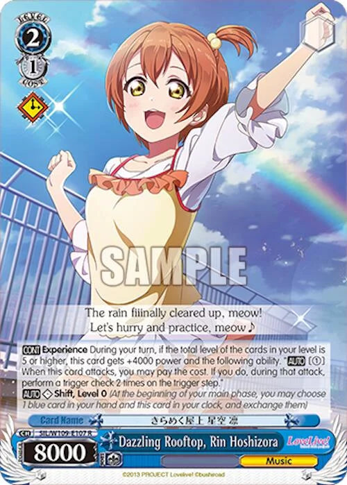 4d91944a-0b46-47fa-bea9-fb030e9bcfeb | ws-sil/w109-e107-r-nf-loveliveschoidolfest2miralive-rar-nm | Dazzling Rooftop, Rin Hoshizora