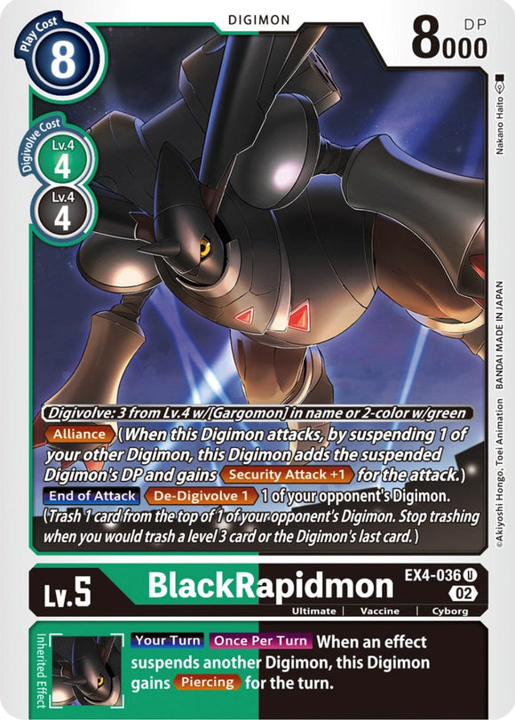 BlackRapidmon [EX4-036 U] [Alternative Being Booster]