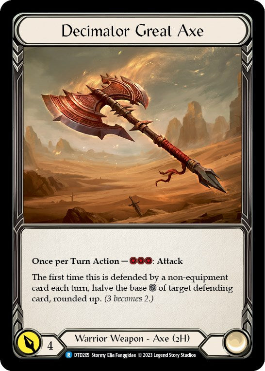 Decimator Great Axe [DTD205] [Dusk till Dawn] Cold Foil