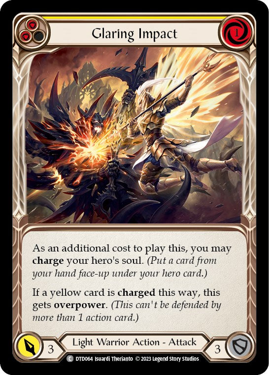 Glaring Impact (Yellow) [DTD064] [Dusk till Dawn] Rainbow Foil